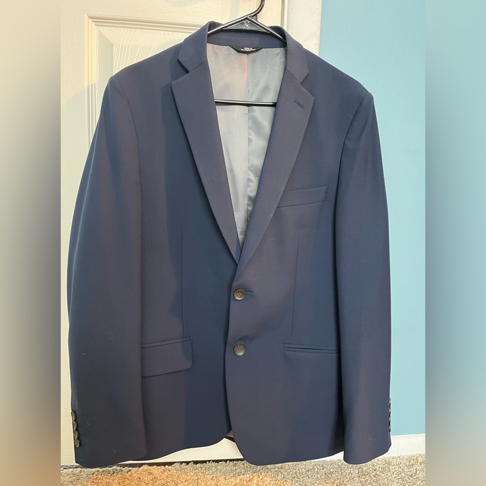 EUC Navy J.M Haggar slim fit suit jacket Size 40S